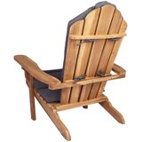  Vrtna Adirondack stolica Prirodna Čvrsto teak drvo | shoptok.hr