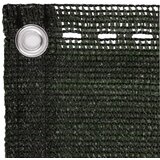 Balkonski zastor tamnozeleni 120 x 500 cm HDPE | Shoptok.si