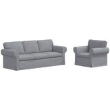  Set sofe 2 pcs Svijetlo siva 215 x 82 x 80 cm tkanina | Eponuda.ba