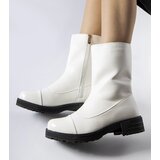 Gemre White insulated classic ankle boots Monsanpolo | ePonuda.com