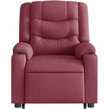  Električni masažni naslonjač na podizanje od tkanine boja vina | shoptok.hr