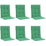  Jastuci za vrtne stolice 6 kom zeleni 100x50x3 cm od tkanine | Eponuda.com