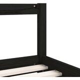  Okvir za dječji krevet crni 90 x 190 cm od masivne borovine | shoptok.hr