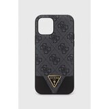 Guess Etui za telefon iPhone 12/12 Pro 6,1" siva barva | Shoptok.si