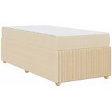  Krevetna konstrukcija s madracem Krema 100 x 200 cm tkanina | Eponuda.com