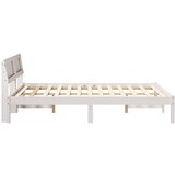  Krevetna konstrukcija Bijelo 140 x 190 cm Masivna borovina | shoptok.hr