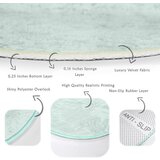Mila Home Mentol zeleni periv/pogodan za robotski usisavač okrugli tepih ø 120 cm Comfort – | shoptok.hr