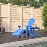  Vrtna stolica Adirondack s osloncem i stolićem HDPE vodenoplava | shoptok.hr