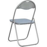  Zložljiva stolica 2 pcs Siva 48 x 43,5 x 81 cm Umjetno usnje, (5000296807) | Shoptok.si