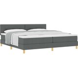  Krevet s opruga kutije Tamno siva 200 x 200 cm tkanina | shoptok.hr