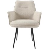 CARRYHOME naslanjač, kovina, tekstil krem barve | Shoptok.si