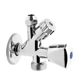  Ventil kutni za vodu 1/2"-3/8"-3/4" za spajanje mješalice, i suđerice ili perilice (7400) | shoptok.hr