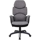 CARRYHOME pisarniški stol kovina, umetna masa, tekstil siva, črna, bela | Shoptok.si