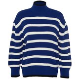 Trendyol Sweater - Blue - Oversize Cene