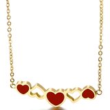 IZMAEL Ogrlica CH-21130 - Zlatna / Crvena | shoptok.hr