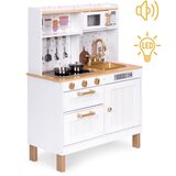 Ecotoys Drvena kuhinja za decu zvuk i led diode large sa ormarićima i 7 dodataka ( 7275 ) | ePonuda.com