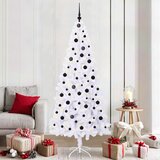  Umjetno božićno drvce s nogom Bijela 210 cm PVC i čelik | shoptok.hr