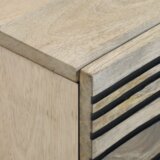  Noćni ormarići s ladicama Bijela i crna 40 x 33.5 x 46 cm | shoptok.hr