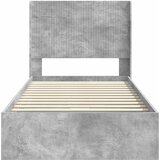  Krevetna konstrukcija s pohranom i uzglavljem Betonska siva 90 x 190 cm | Shoptok.si