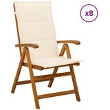  Ležaljke u vrtu 8 kom. Prirodna Čvrsto drvo akacije | shoptok.hr