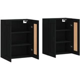  Zidni ormarići 2 kom crni od konstruiranog drva | shoptok.hr