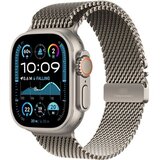 Apple watch Ultra2 v2 cellular 49mm natural titanium case with milanese loop | ePonuda.com