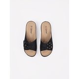 Shelvt Black women's flip-flops with a thick sole | shoptok.hr