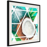  Poster - Tropical Mosaic with Coconut (Square) 20x20 | shoptok.hr
