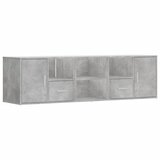  The Living Store Kotna omarica betonsko siva 160x40x45 cm iverna plošča - Kotna Omarica, (21496604) | Shoptok.si
