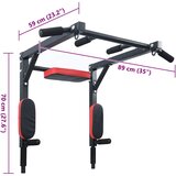  Stalak za zgibove i dipove Crna i crvena 89 x 59 x 70 cm | shoptok.hr