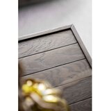 Rowico Temno rjava mizica s hrastovo mizno ploščo ø 70 cm Deerfield – | Shoptok.si