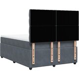  Krevet s oprugama i madracem tamnosivi 140x190 cm baršunasti | shoptok.hr