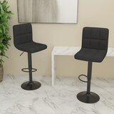  Barski stolci od tkanine 2 kom crni | shoptok.hr