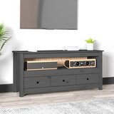 vidaXL TV ormarić sivi 114 x 35 x 52 cm od masivne borovine Cijene