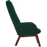  Stolica za opuštanje tamnozelena baršunasta | shoptok.hr