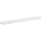  Polica na zidu s policom 2 pcs Bijeli mramor 60 x 9 x 3 cm | shoptok.hr
