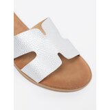 Shelvt Silver women's flip-flops with cutouts | shoptok.hr