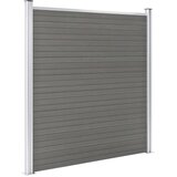  Vrtna ograda WPC 180 x 186 cm siva | shoptok.hr