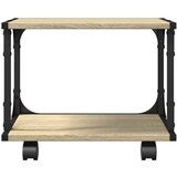  Stalak za pisač s 2 razine boja hrasta 41 x 28 x 33,5 cm drveni | shoptok.hr