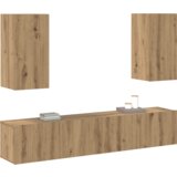  Set TV komoda 4 pcs hrast artisan Srednja Konstruirano drvo | shoptok.hr