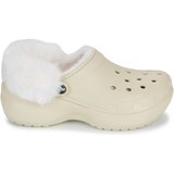 Crocs Cokli CLASSIC PLATFORM FUZZ LINED CG Bela | Shoptok.si