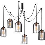 Opviq lights crna viseća svjetiljka za 6 žarulja Pamukkale Cijene