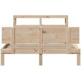  Okvir za krevet s uzglavljem 120 x 200 cm od masivne borovine | shoptok.hr