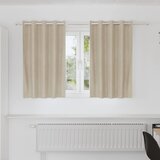  Zavjese za zamračivanje 2 kom. Krem 140 x 140 cm Baršun | shoptok.hr