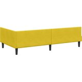  Kutni okvir kreveta s uzglavljem Žuta 90 cm x 200 cm Baršun | shoptok.hr