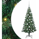  Umjetno predsvijetljeno božićno drvce Zelena 120 cm PVC i metal | shoptok.hr