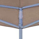 Krov za šator za zabave 3 x 3 m smeđe-sivi 270 g/m² | shoptok.hr