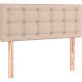  Krevet box spring madrac LED cappuccino 120x200cm umjetna koža | shoptok.hr