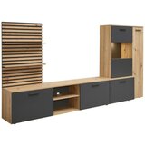 MID.YOU Dnevni Regal Heathrow, Hrast, Antracit | Shoptok.si
