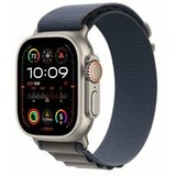 Apple watch Ultra2 cellular, 49mm titanium case w blue alpine loop - small Cene